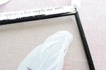 Personalised Real Feather Floating Frame