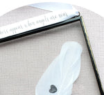 Personalised Real Feather Floating Frame