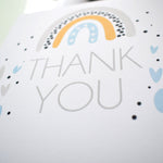 Thank You Greeting Card. Scandi Rainbow