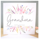 Happy Birthday Grandma. Rainbow Cottage Wildflowers