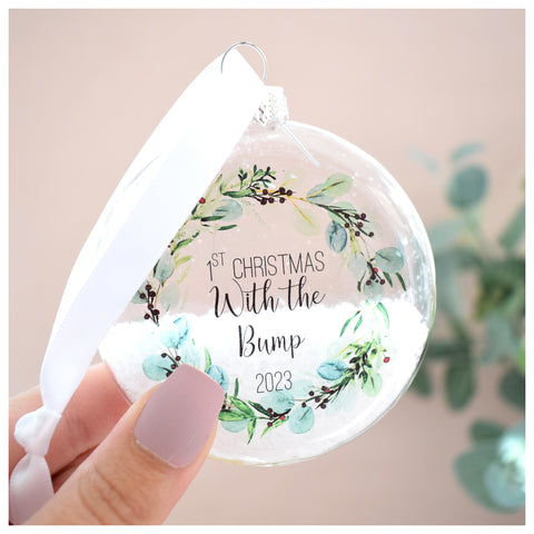 First Christmas With The Bump 2023 Bauble