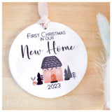 Our First Christmas In Our New Home 2023. Cute Hanging Decoration