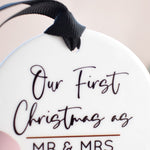 Our First Christmas As Mr & Mrs 2023 Hanging Tree Ornament