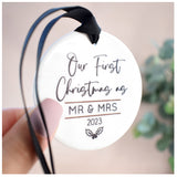 Our First Christmas As Mr & Mrs 2023 Hanging Tree Ornament