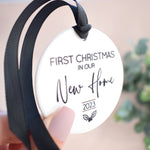 Our First Christmas In Our New Home 2023 Hanging Tree Ornament