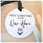 Our First Christmas In Our New Home 2023 Hanging Tree Ornament