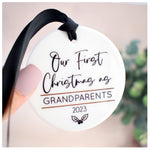 Our First Christmas As Grandparents 2023 Hanging Tree Ornament