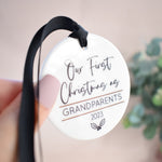 Our First Christmas As Grandparents 2023 Hanging Tree Ornament