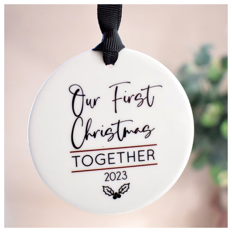 Our First Christmas Together 2023 Hanging Tree Ornament