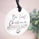 Our First Christmas As Mummy & Daddy 2023 Hanging Tree Ornament