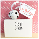 Gift Boxed Christmas 'Believe' Bell Polar Express Bauble