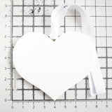 Bump's First Christmas 2023 White Wood Heart Decoration