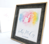 Watercolour Ultrasound Scan Personalised Frame