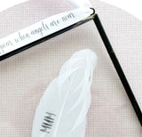 MUM Memorial Real Feather Floating Frame