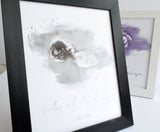 Watercolour Ultrasound Scan Personalised Frame