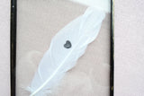 Heart Print Real Feather Floating Frame