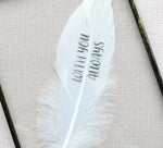 With You Always In Memory Real Feather Floating Frame