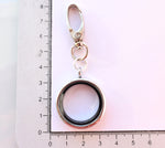 In Memory Round Locket Keyring. Mum Mother Loss