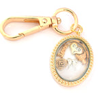 In Memory of Dad Gold Oval Locket Keyring