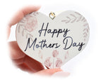 Happy Mothers Day Wooden Hanging Heart Decoration