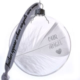 Feather In Memory Bauble Personalised