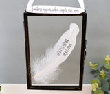 With You Always In Memory Real Feather Floating Frame