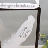 With You Always In Memory Real Feather Floating Frame