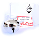 Gift Boxed Christmas 'Believe' Bell Polar Express Bauble