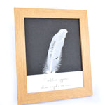 Feathers Appear when Angels are near Personalised Frame