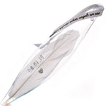 Personalised White Feather Teardrop Decoration