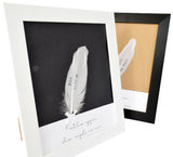 Memorial Frame Gift. Fully Personalised Feather