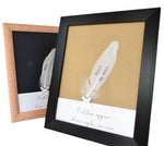 White Feather Personalised Memorial Frame