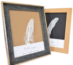 White Feather Personalised Memorial Frame