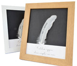 Personalised Feather Memorial Frame