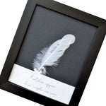 Custom Feather Wording Condolence Frame