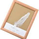 Personalised Feather In Memory Frame