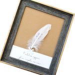 Custom Feather Wording Condolence Frame