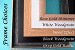 Custom Feather Wording Condolence Frame