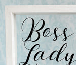 Boss Lady Floating Glass Frame