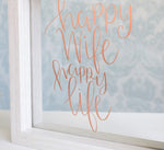 Happy Wife Happy Life Frame