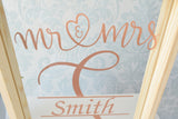 Mr & Mrs Monogram Frame Keepsake Personalised