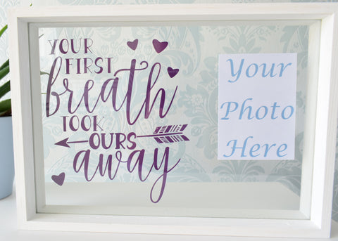 Quote Photo Frame Personalise Colours