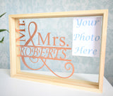 Personalised Couple's Name Photo Frame Keepsake