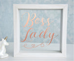 Boss Lady Floating Glass Frame