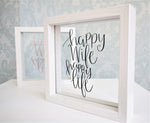 Happy Wife Happy Life Frame