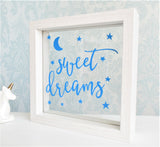 Sweet Dreams Quote Frame