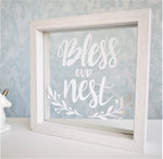 Bless Our Nest Quote Floating Frame