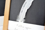 Personalised Feather Memorial Frame